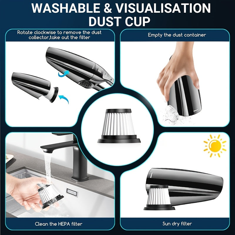 Corded Handheld Car Vacuum Cleaner Small High Power Mini 12V