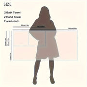 Набор полотенец из хлопкового жаккарда с цветочной вышивкой включает 3 банных полотенца, 2 полотенца для рук и полотенца для кончиков пальцев