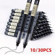 30pcs Ballpoint Pens Set 0.5mm Quick Drying Ink Black Blue Red for School Office