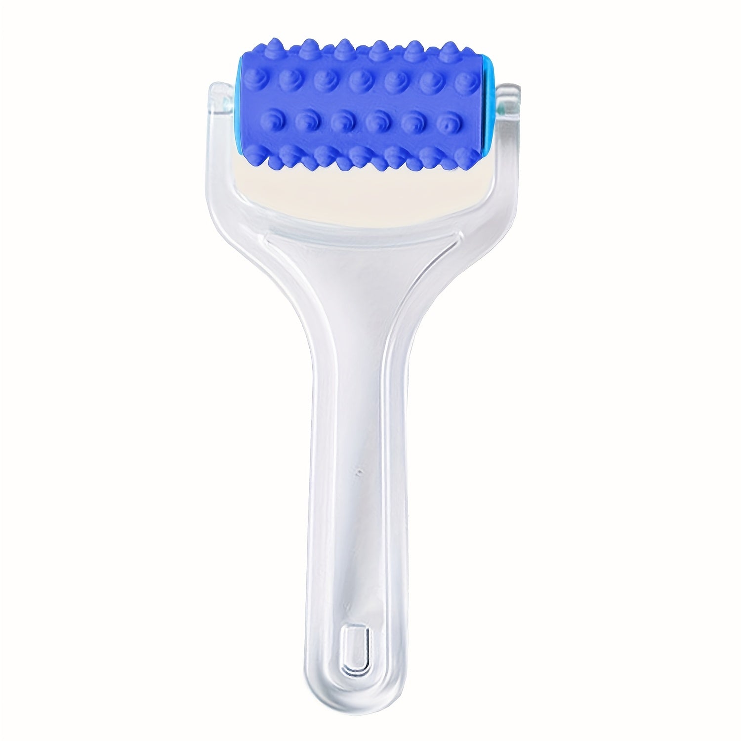 Qo'l bilan ishlatiladigan massaj roliki, qo'llar, oyoq mushaklari va meridianlarni bo'shashtirish uchun ko'k silikon to'plar bilan. Mustahkam PP materialidan tayyorlangan, ergonomik dizayni va qulay tutqichi bor.