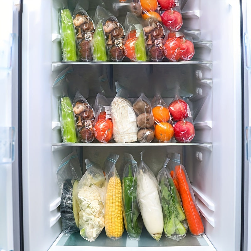 Reusable Food Storage Bags Pack of 30 Double-Layer Seal Bags Food-Grade Plastic Freezer Safe