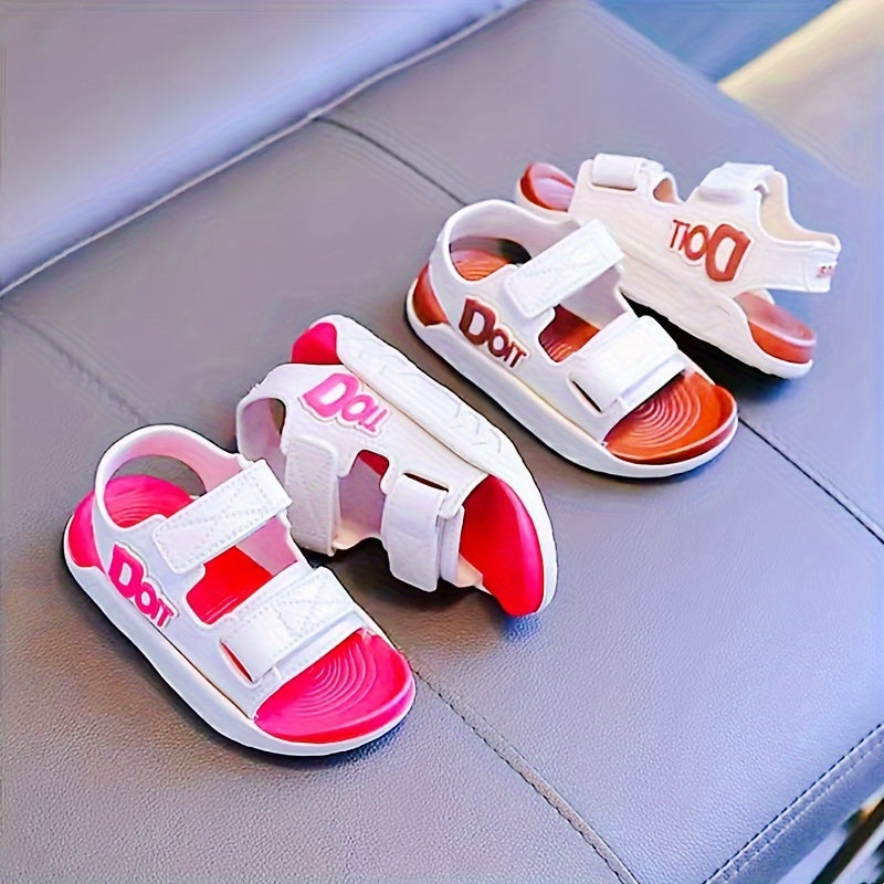 Детские мультяшные сандалии дышащие прочные легкие на резиновой подошве ПВХ для улицы и пляжа
