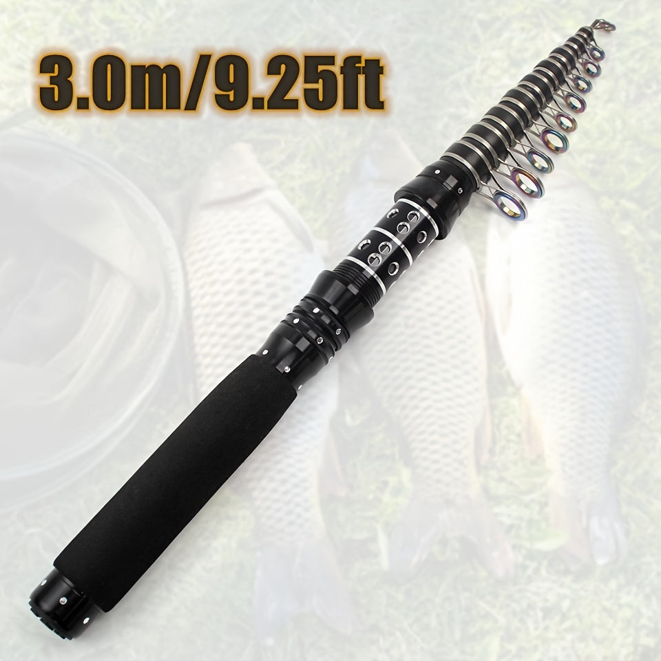 Carbon Fiber Telescopic Fishing Rod 2.1m-3.0m for Carp Bass Sea Fishing