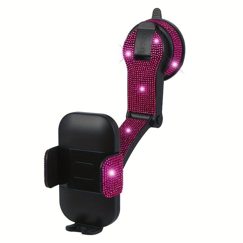 Soporte universal para teléfono de coche con ventosa, rotación de 360°, anti-vibración y soporte para navegación