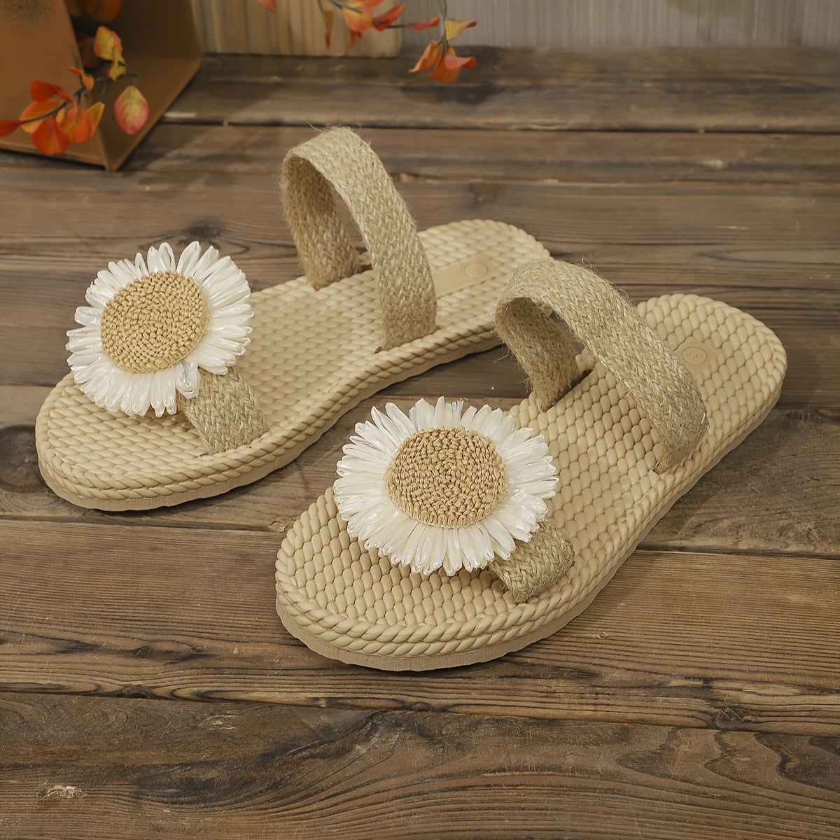 Women's Floral Sandals Lightweight EVA Slip-On Casual Footwear