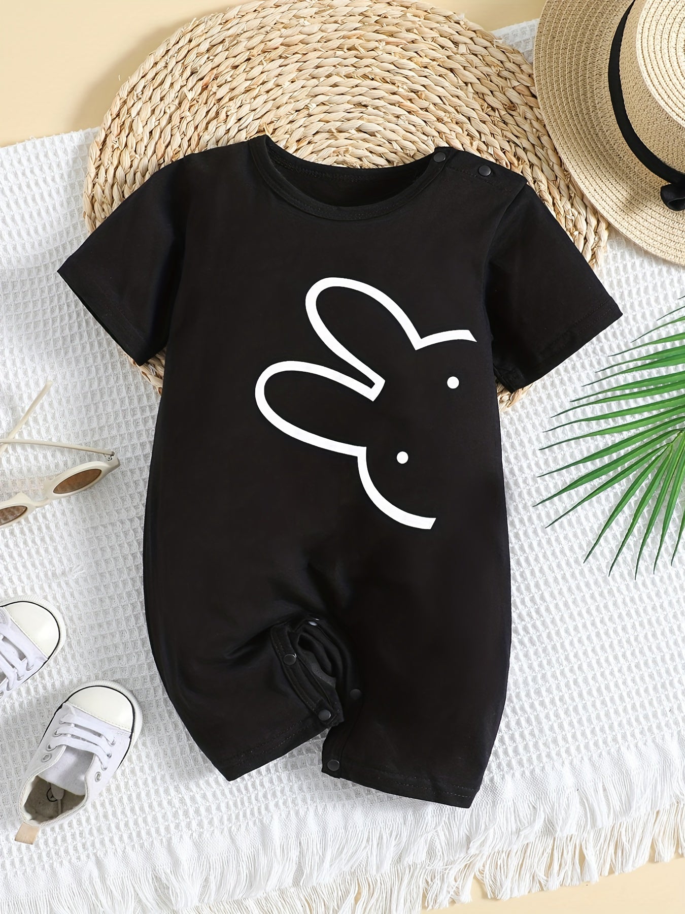 Baby Boys Cotton Cartoon Animal Newborn Romper for Indoor Outdoor Wear