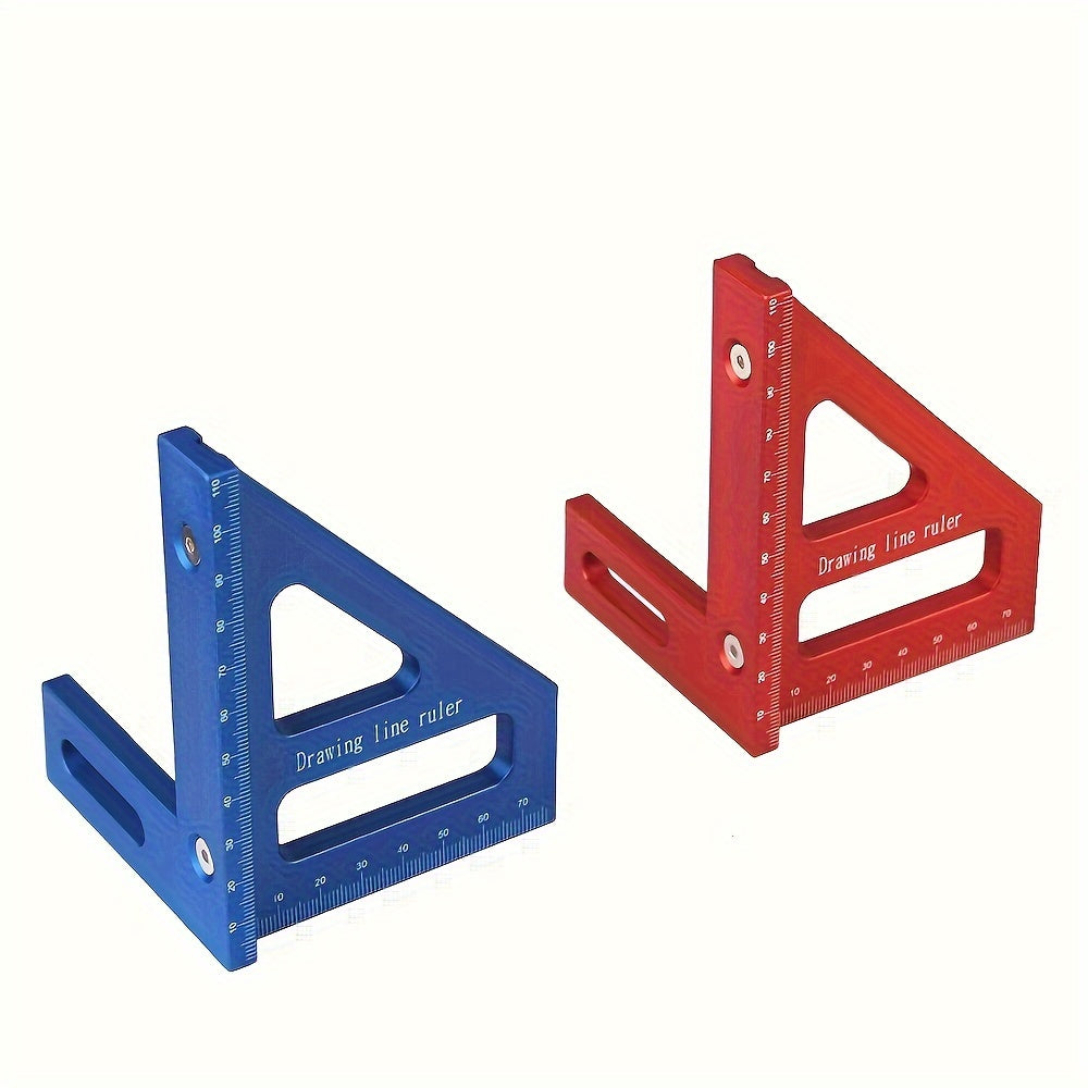 Multi-Angle Measuring Ruler Plastic Carpenter Square Protractor Miter Layout