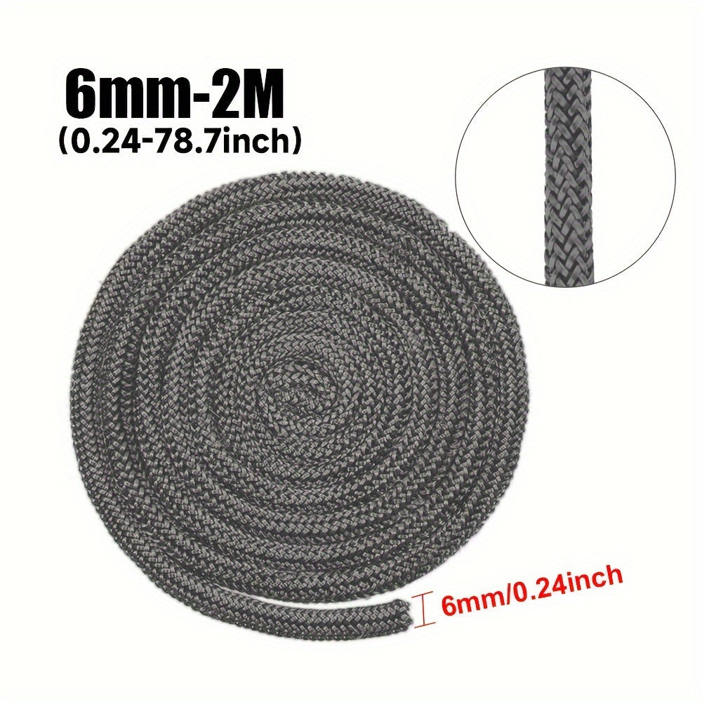 Fireproof Seal Rope Gasket for Wood Stove Door 2m 6/8/10/12mm Thick