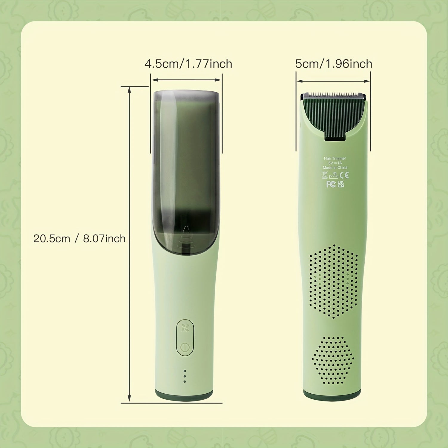 Kids Hair Clipper Set for Toddlers and Children Wireless Rechargeable Quiet Trimmer with Guide Combs