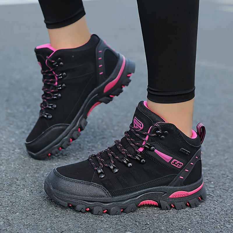 Women's Hiking Shoes Non-Slip Mesh Synthetic All-Season Black Pink