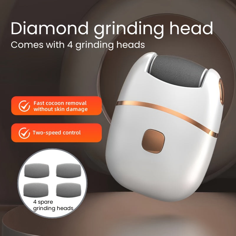 Electric Foot Scrubber with 5 Grinding Heads for Dead Skin Callus Removal and Foot Care