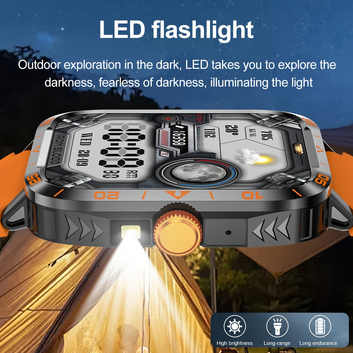 Smartwatch 1.95In Touch Screen Fitness Tracker with Call Function and 100+ Sports Modes