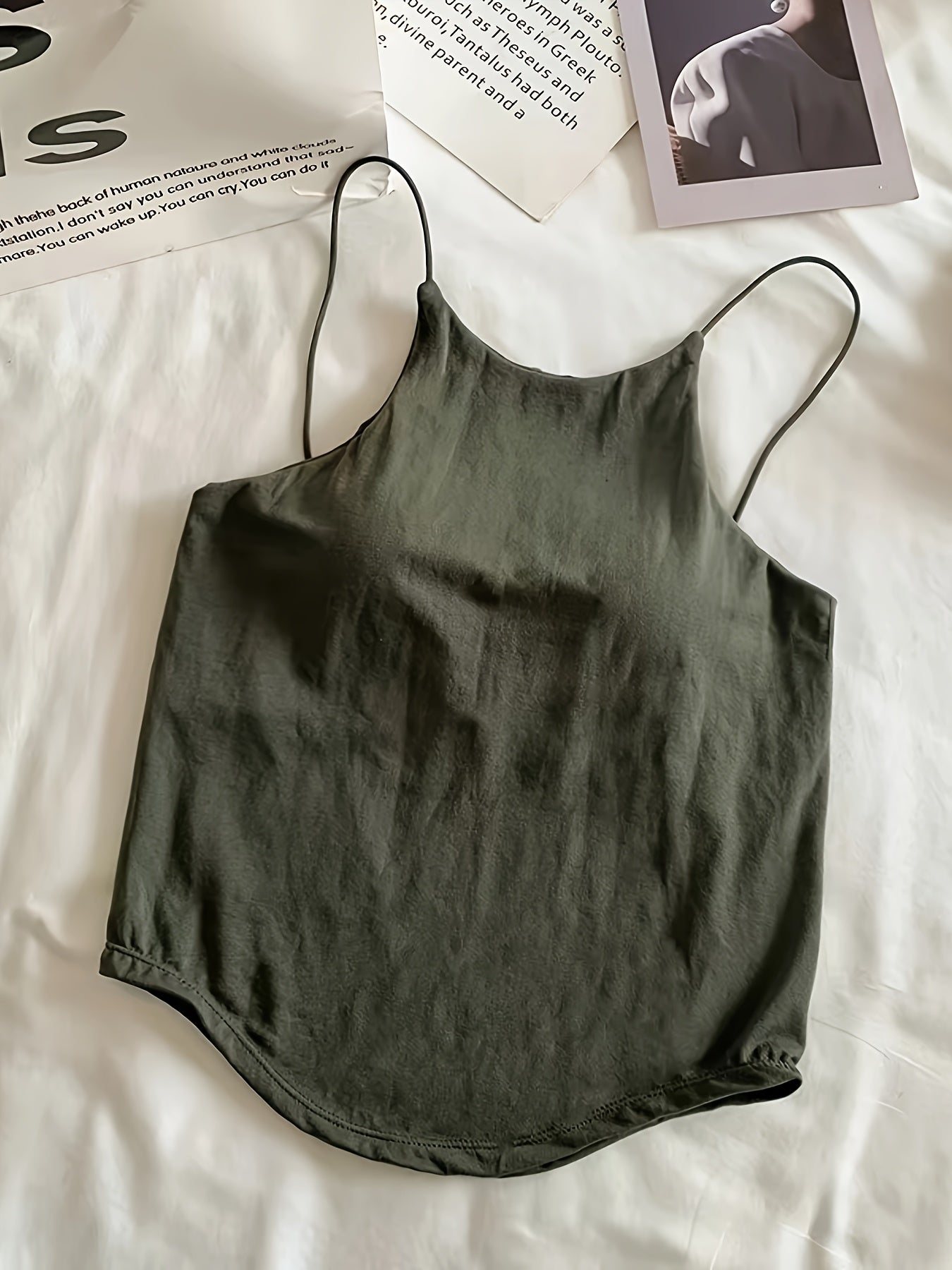 Women's Cami Tops with Built-In Bra Breathable Lightweight All-Season Support