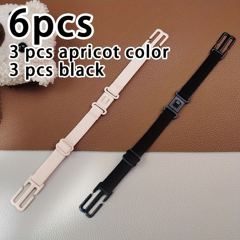 6 Pack Elastic Bra Strap Extenders Adjustable Comfort for Women's Lingerie