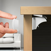 Набор из 10 невидимых магнитных замков для дверей шкафов с клеевыми предохранительными замками для ящиков