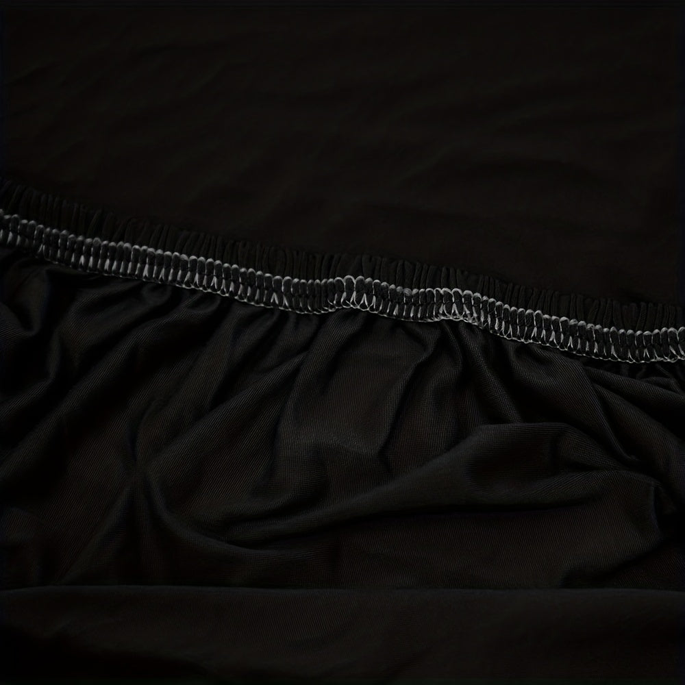 2-Piece Office Chair Cover Set Solid Stretch Jacquard Elastic Desk Computer Chairs