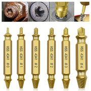 6PCS Damaged Screw Extractor Set for Broken Stripped Screw Removal