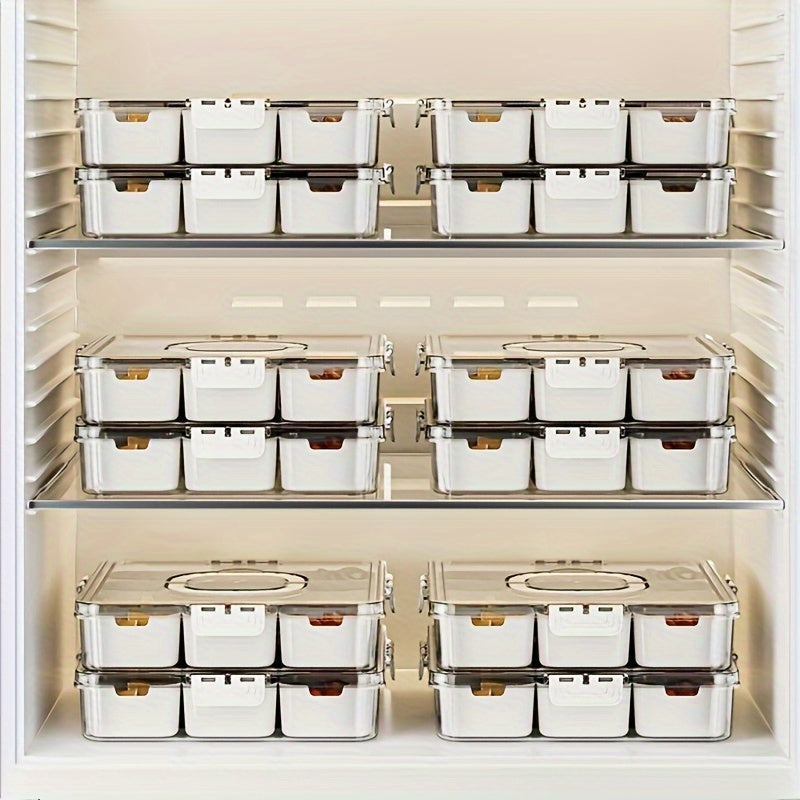 8-Inch Clear Food Storage Containers Set for Fruits and Vegetables