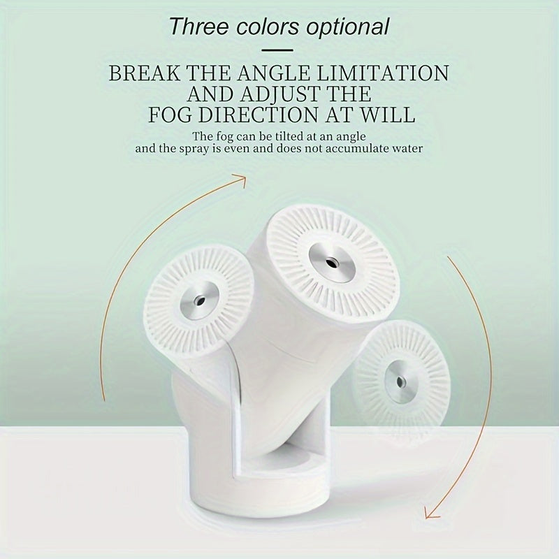 USB quvvatlangan 1 dona Ultrasonik Mini Namlagich, Portativ Aroma Diffuzori bilan. Jim ishlash, 220mL sig'im, plastik material. Turli xonalar uchun mos, ≤36V.