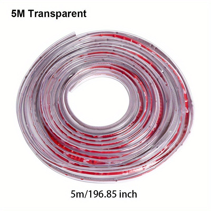 Avtomobil eshigi chetini himoyalash uchun U-turi rezina yostiq chiziq 5m Universal chizishga qarshi himoya
