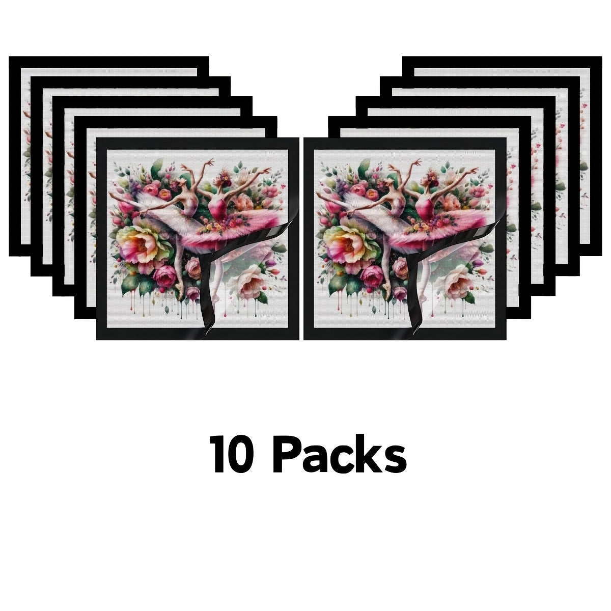 Diamond Painting Frames Set PVC Magnetic Self-Adhesive Wall Display for Diamond Art Photos Posters