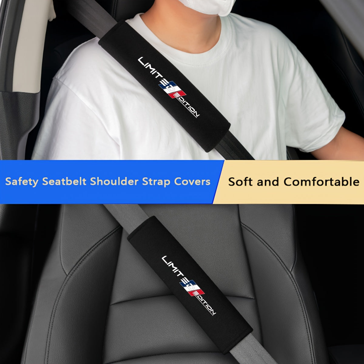 Car Seat Belt Cover Soft Fluff Shoulder Protection for Safety Belts
