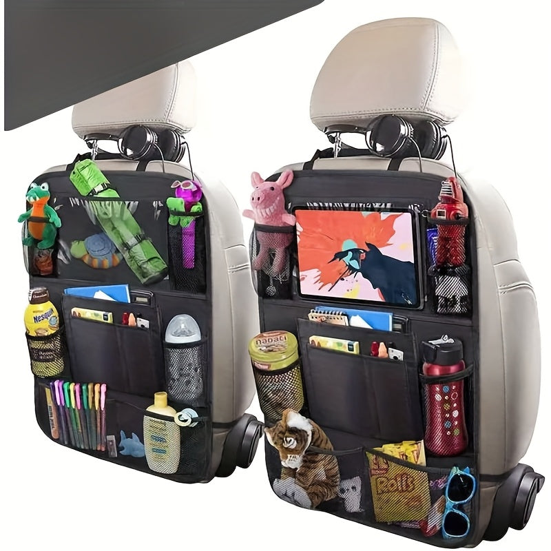 Многокарманный органайзер для спинки автомобильного сиденья водонепроницаемый из Oxford с держателем для планшета