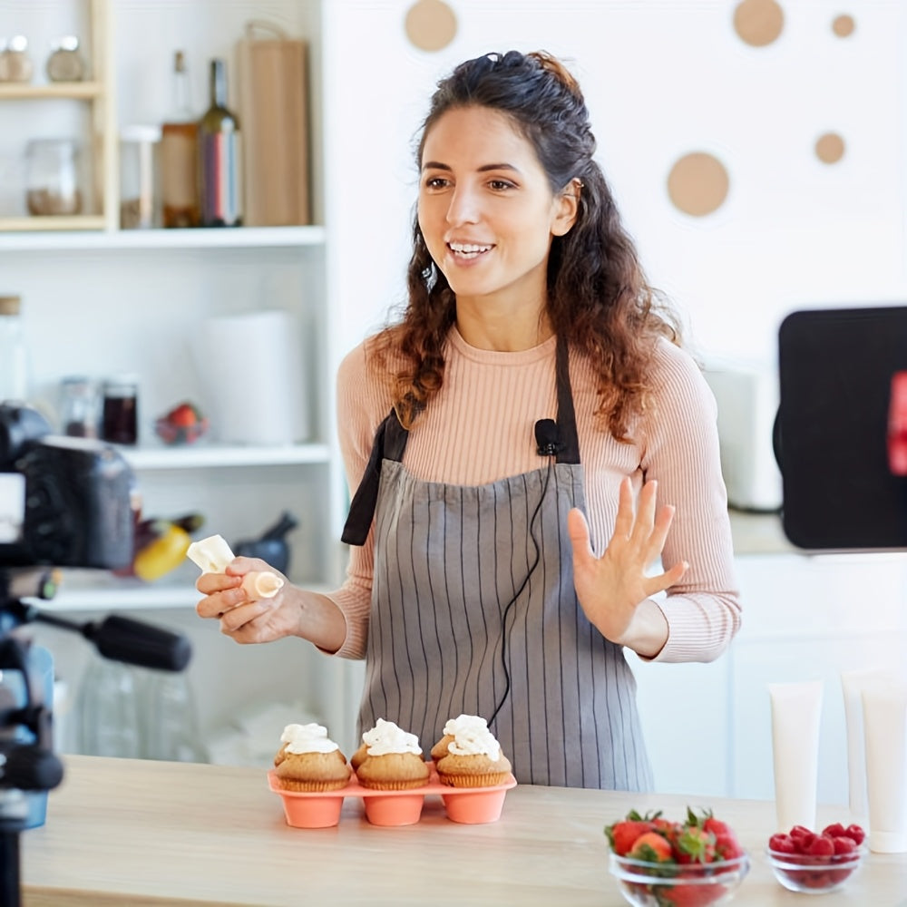 Micrófono de solapa con conector de 3.5mm para PC, portátil, DSLR, grabación de voz, entrevistas, podcasts