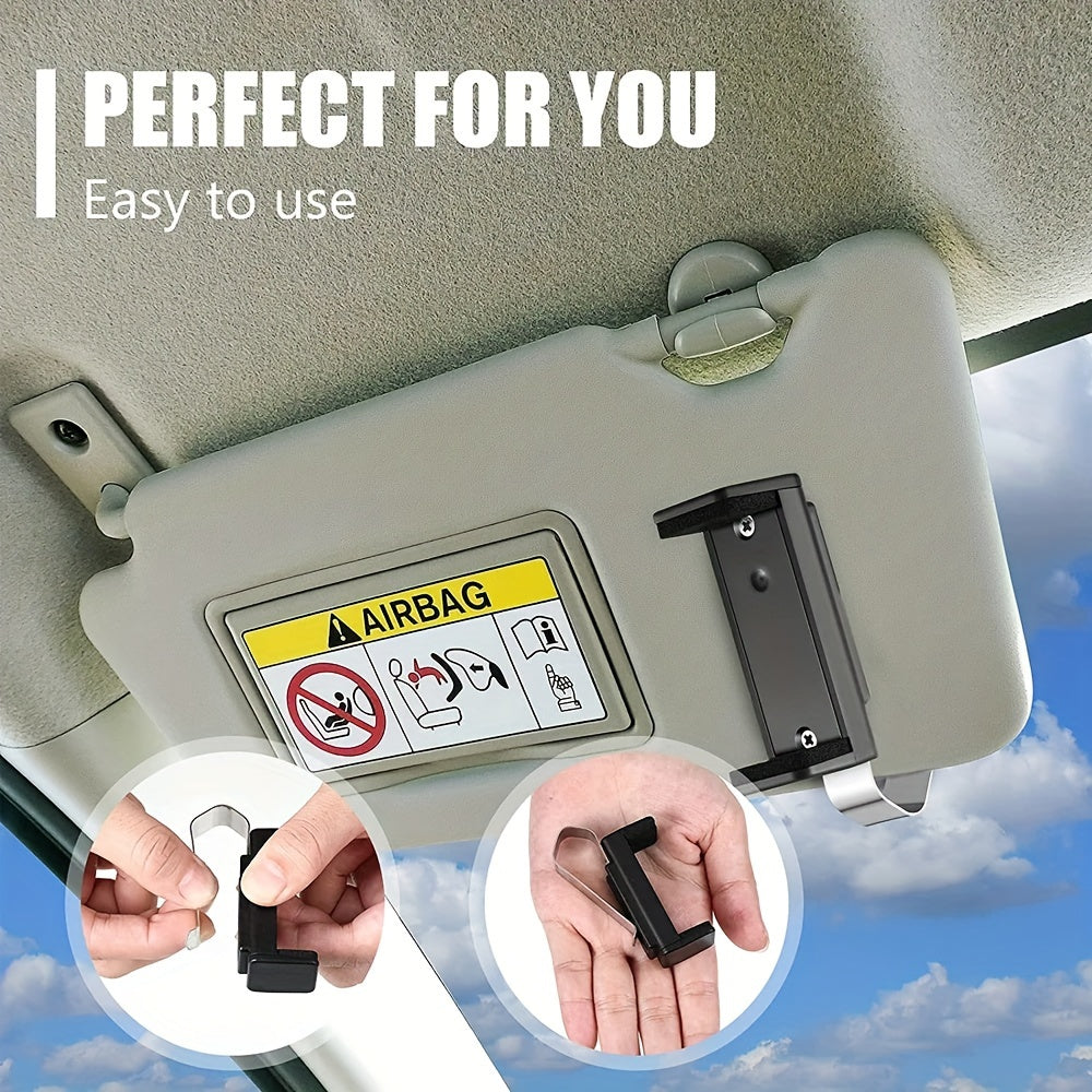Car Sun Visor Clip Plastic Remote Control Holder for Vehicle Storage