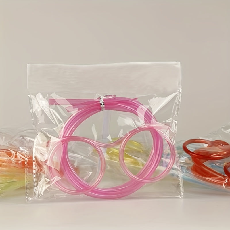 Children's Plastic Crazy Straw Glasses for Birthday Party Favors and Gift Bags