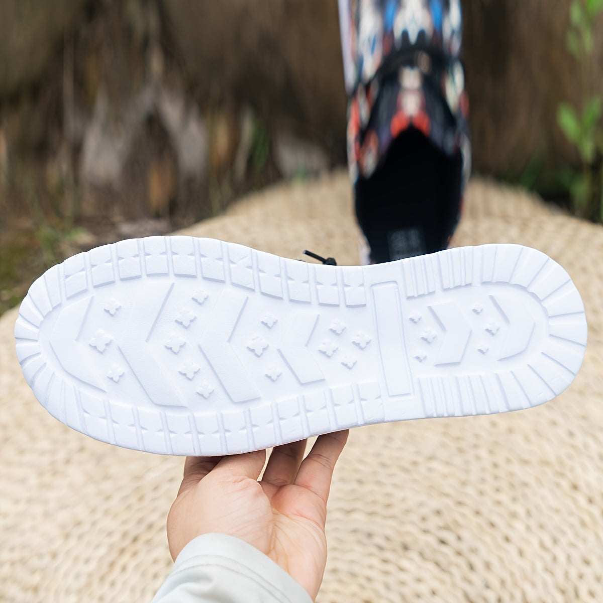 Women's Breathable Skull Print Loafers Slip-On Casual Walking Shoes