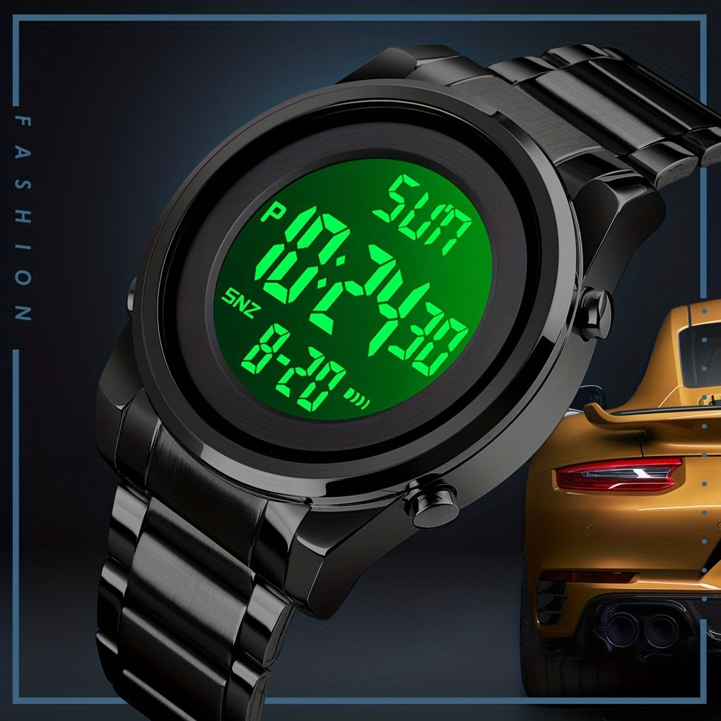 Men's Digital Watch Multifunctional LED Night Light Alarm Fashion Gift