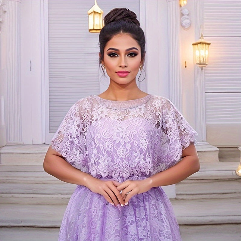 Bridal Lace Shawl Polyester Cape for Wedding Gowns and Special Occasions