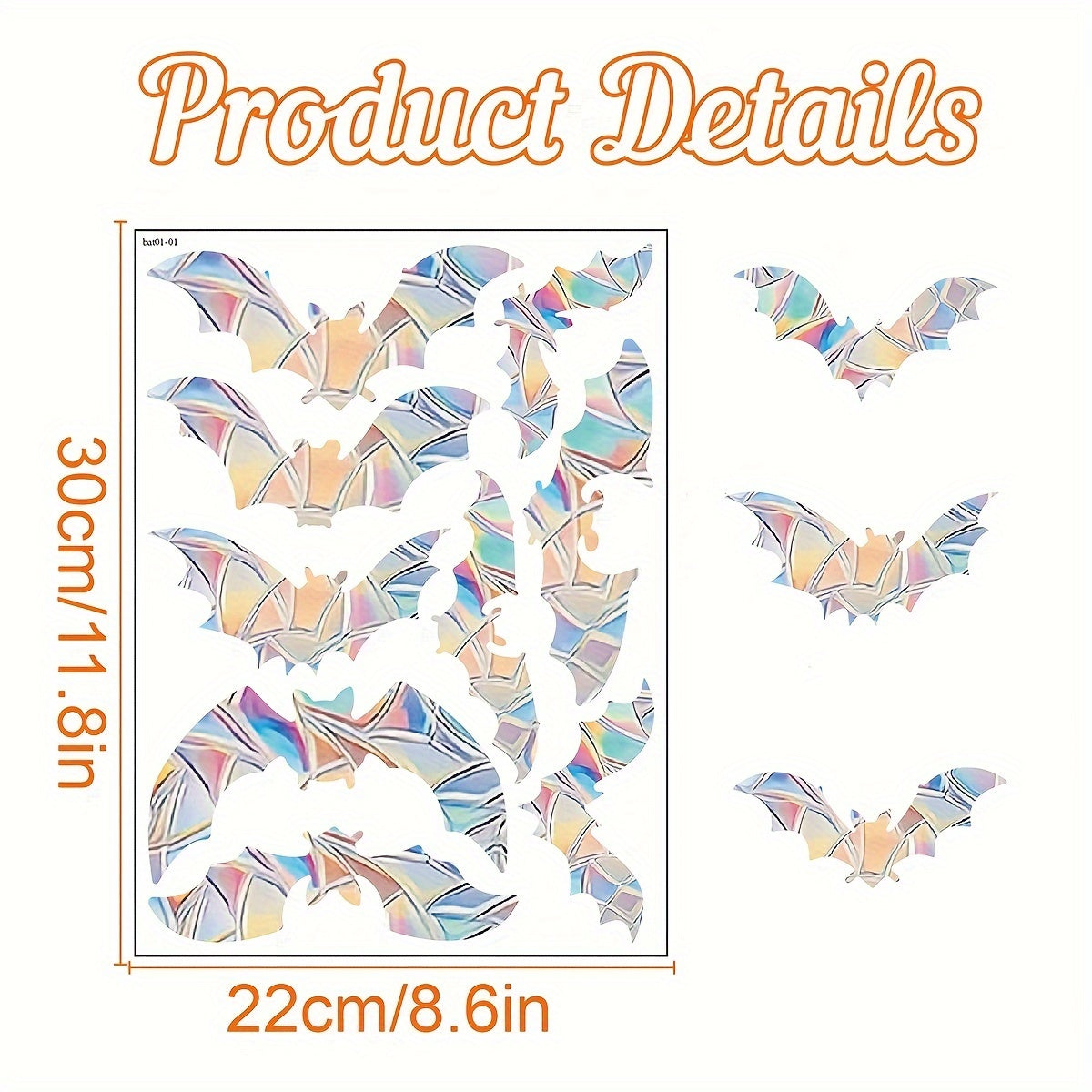 Colorful Rainbow Prism Butterfly Suncatcher Window Stickers Electrostatic Glass Decals