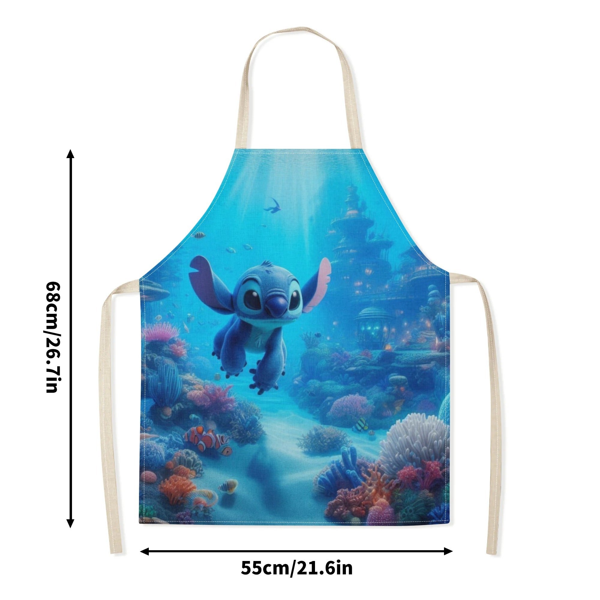 Waterproof Apron with Cartoon Characters for Kids, Stylish and Durable