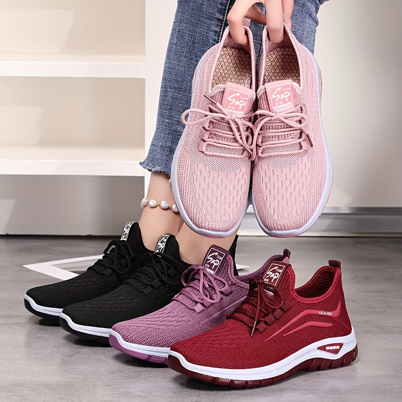 Women's Fashion Sneakers Soft Sole Breathable Fabric Casual Athletic Shoes