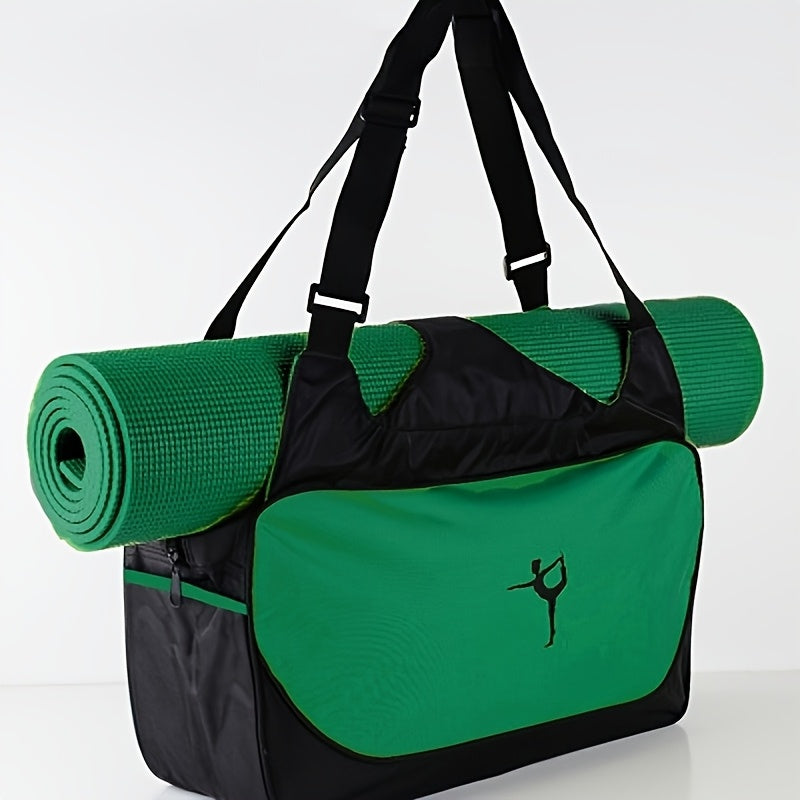 Bolsa de deporte de nylon grande capacidad, ligera, para gimnasio, yoga, fitness, danza y gimnasia