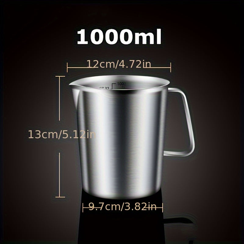 Stainless Steel Measuring Cup with Scale for Baking and Kitchen Use