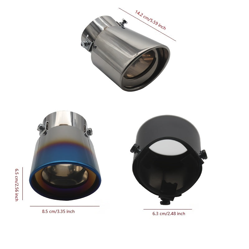 Universal Stainless Steel Exhaust Tips for Cars High Performance Rustproof Durable
