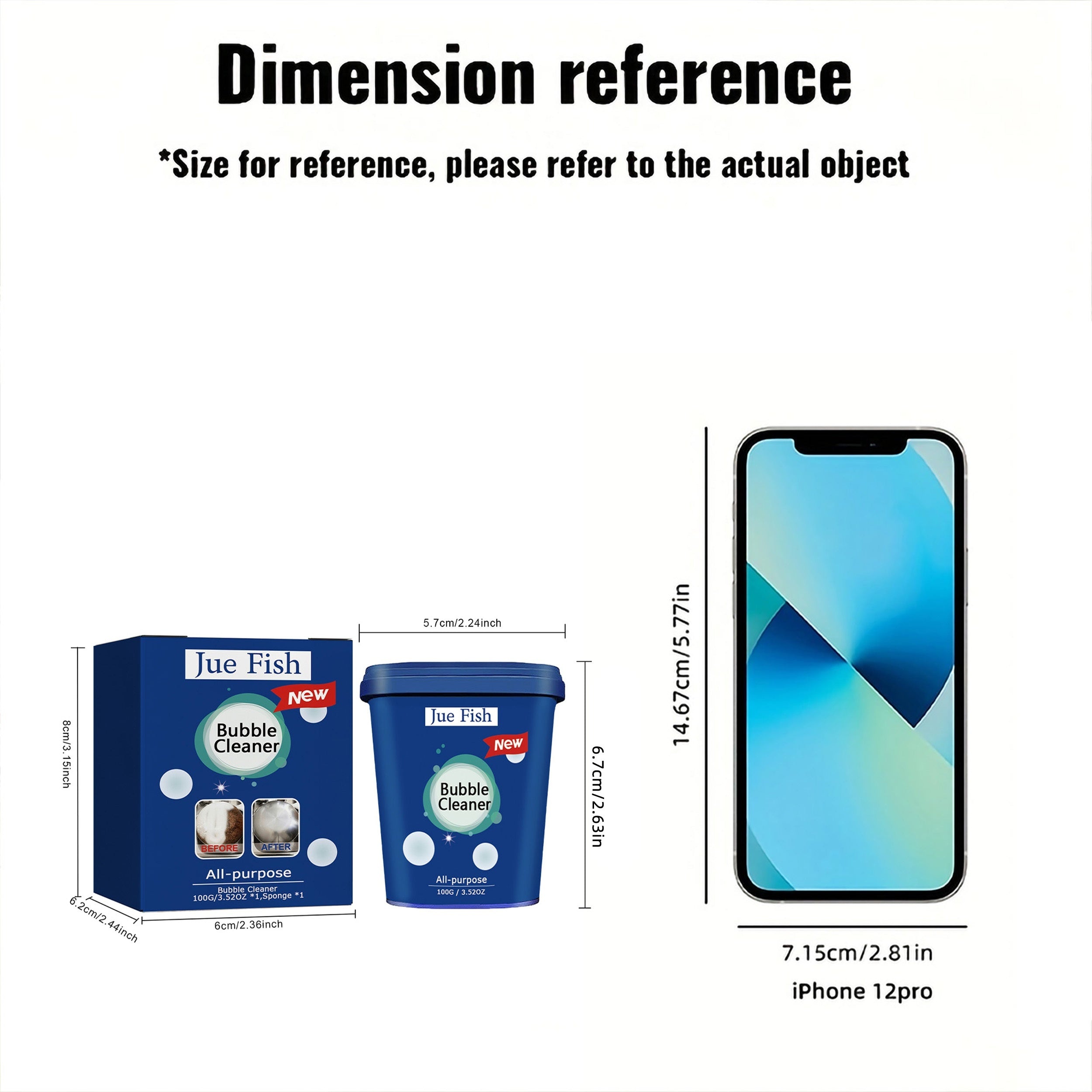 Pasta limpiadora de utensilios de acero inoxidable para ollas y horno 3.52oz