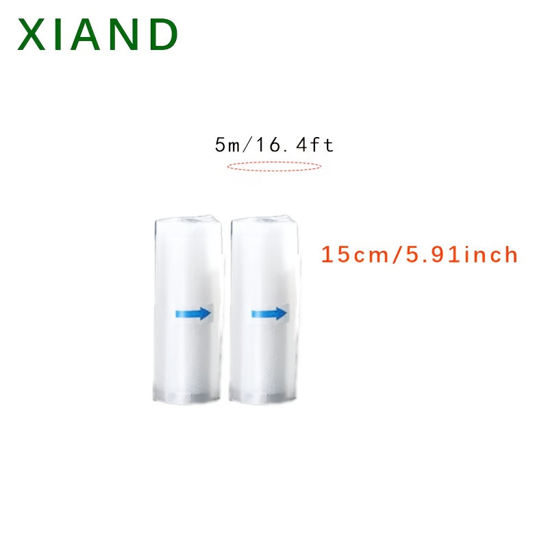 Ovqatni saqlash va tartibga solish uchun 2 ta vakuum oziq-ovqat saqlash sumkasi to'plami