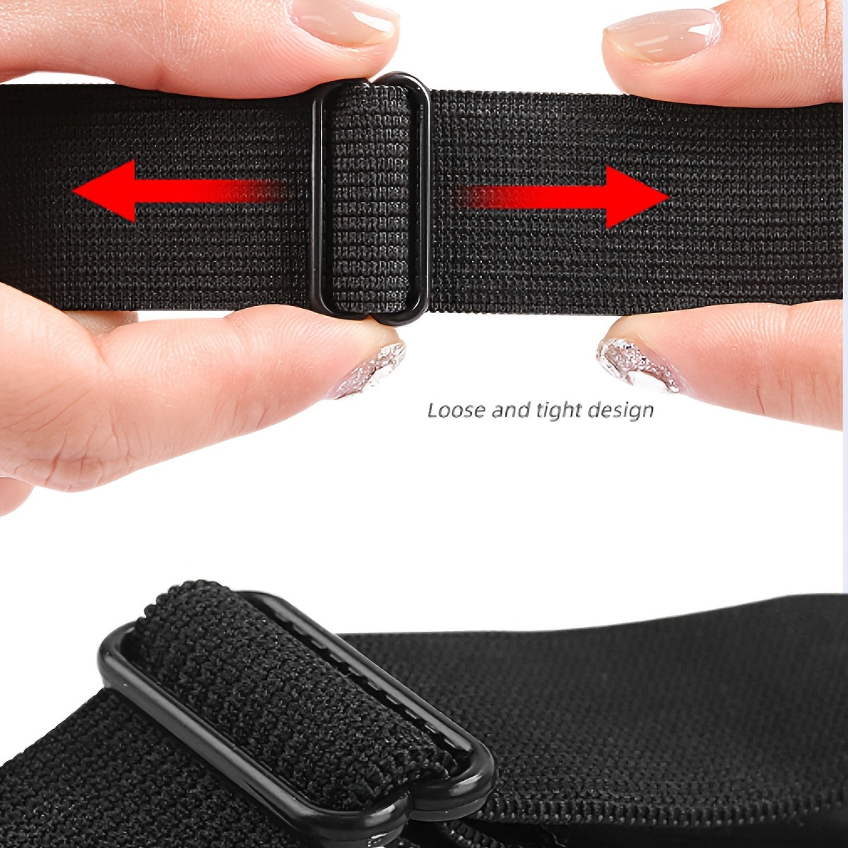 Adjustable Elastic Boot Grips Non-Slip Stretchy Clips for Secure Fit Set of 2