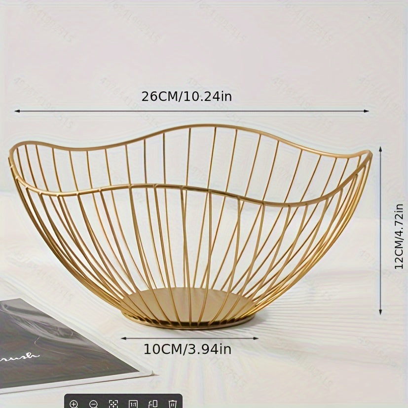 Geometric Fruit Basket for Living Room Coffee Table 1 Piece