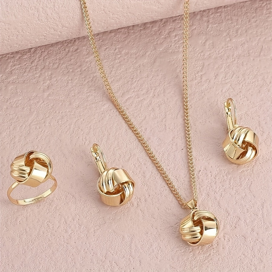 Yevropa va Amerika retro uslubidagi tugilgan gul rozalaridan iborat zargarlik to'plami, ayollar uchun, to'ylar yoki raqslar uchun, zanjir, marjon va uzukni o'z ichiga oladi.