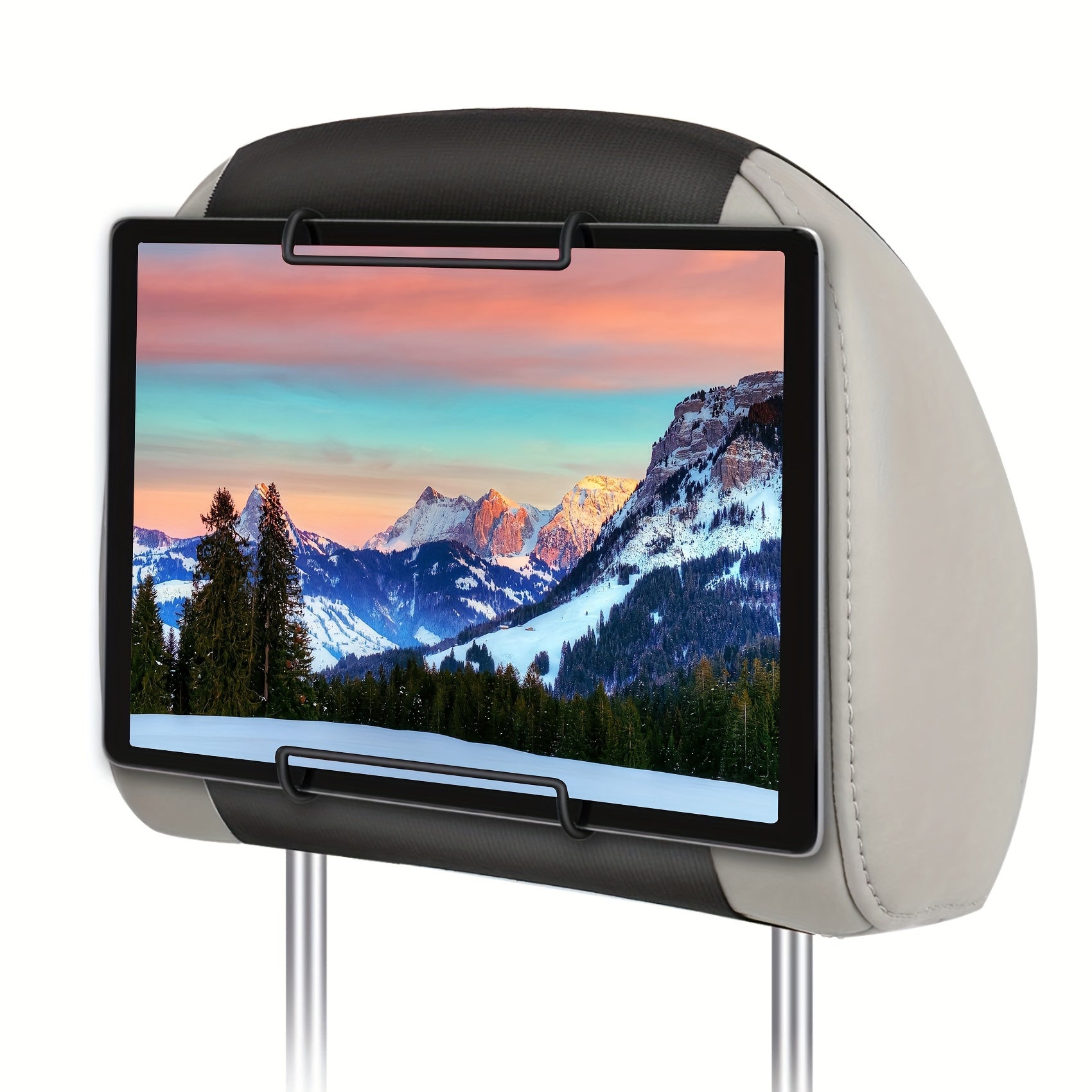 Universal Car Headrest Mount Holder With Adjustable Clamp for Tablets