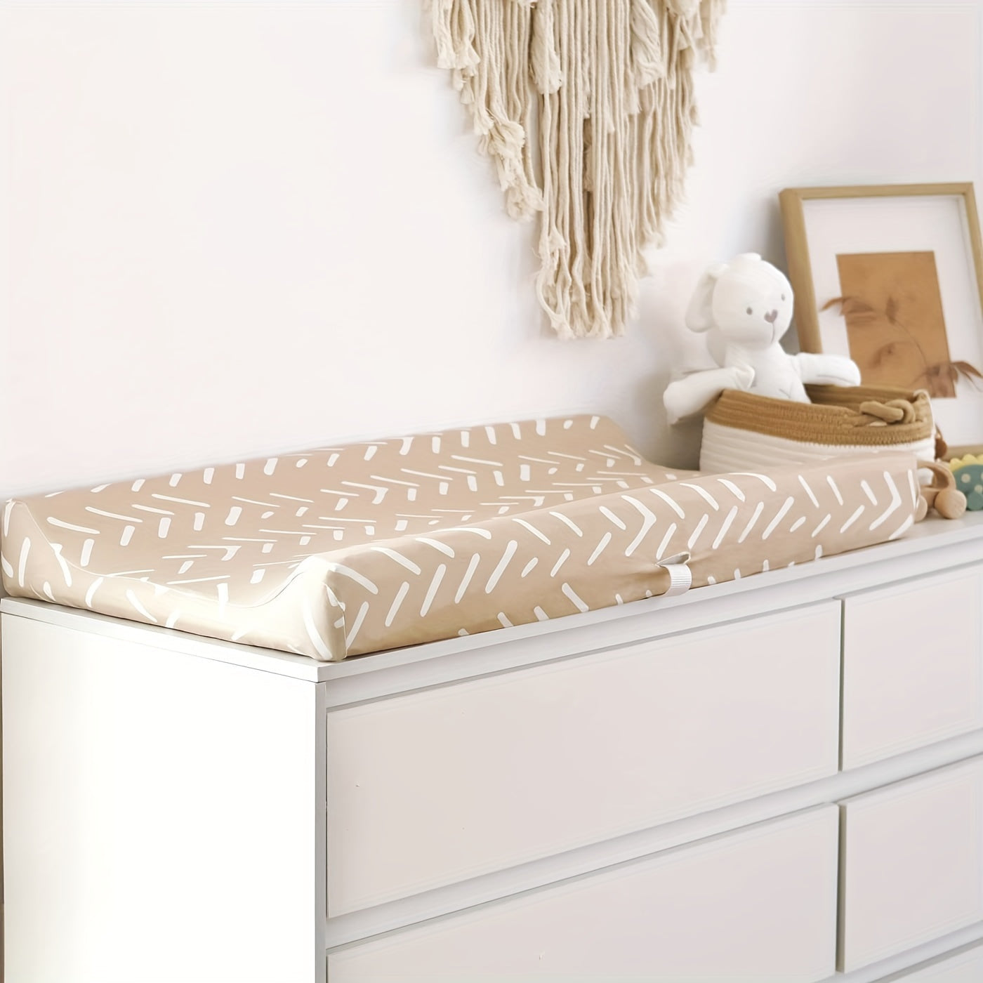 Set of 2 Rainbow Jersey Knit Changing Pad Covers for Table Pads 81cm x 41cm