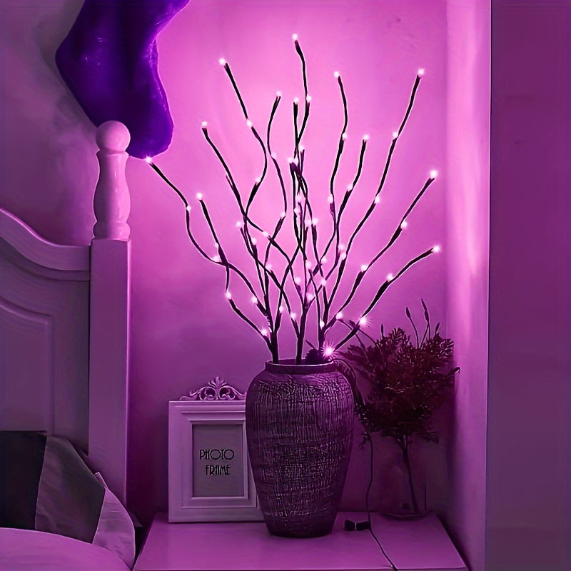 20LED Tree Branch Lamp Indoor Decorative Fairy Lights for Festive, Wedding, Ramadan Eid, Valentine's Day