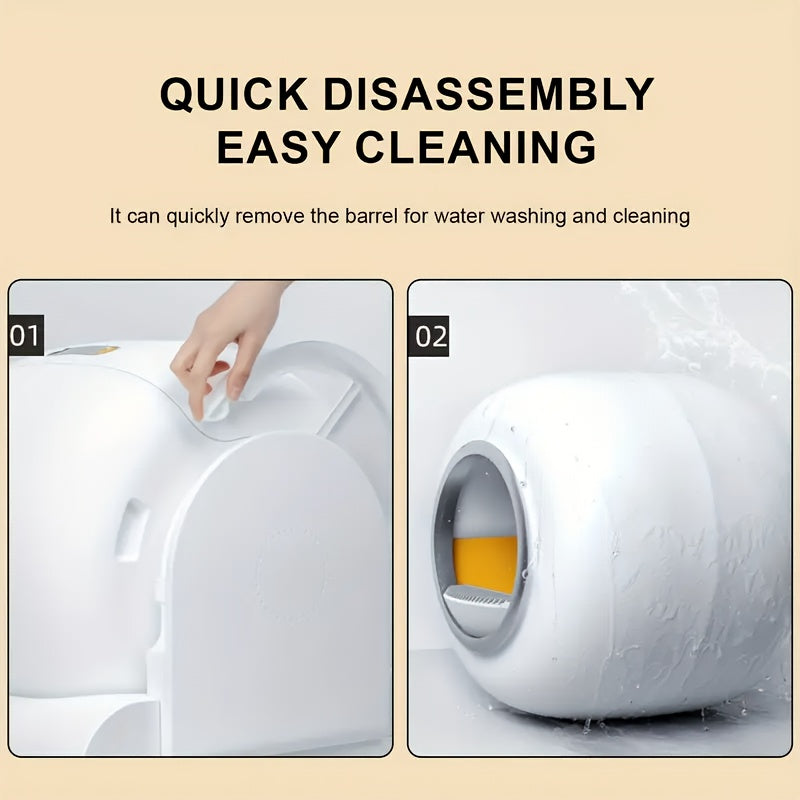 Automatic Self-Cleaning Cat Litter Box Wi-Fi Odor Control Large Capacity European Plug