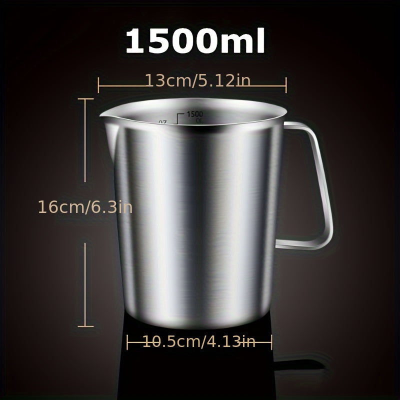 Stainless Steel Measuring Cup with Scale for Baking and Kitchen Use
