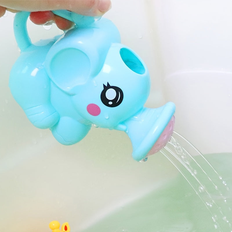 Interactive Elephant Bathtime Toy for Kids Safe Plastic Educational Bath Gift